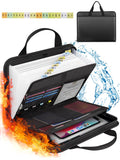 onvvippiv Important Document Organizer Folio Accordion File Organizer Fireproof Expanding File Folder Storage Box with Zipper Labels 13 Pockets for Business Office Receipt Travel