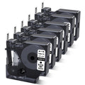 6-Pack Compatible Dymo D1 Label Tape 45013 Replace for DYMO Label Maker Refills a45013 S0720530, Black on White,1/2 Inch x 23 Ft for Dymo LabelManager 160 280 210D 420P 360D PnP Label Maker