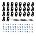 SeekLiny 26Pcs 2028 Corner Brackets Set with 52Pcs M5 T Slot Nuts, 52Pcs M5x8mm Hex Socket Cap Screw and 2Pcs M3 Wrench for 2020 Series Aluminum Extrusion Profile Black
