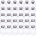 Tebery 30 Pack Glass Salt and Pepper Shaker Set with Stainless Steel Mushroom Top, 2.7oz Spice bottle for Kitchen, Restaurants and Catering, Classic Design