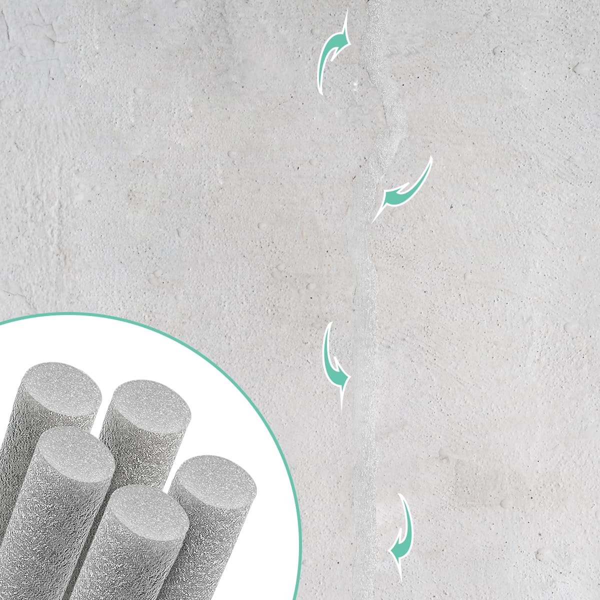 Backer Rod Foam Caulk Saver for Gap and Joint Concrete Filling Gray (1/2" Diameter x 32' Length)