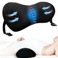 Lumbar Support Pillow, Memory Foam Cushion, Relieves Back Pain, Provides Strong Support, Ergonomic Lumbar Pad for Cars, Airplanes, and Office Chairs (Black)