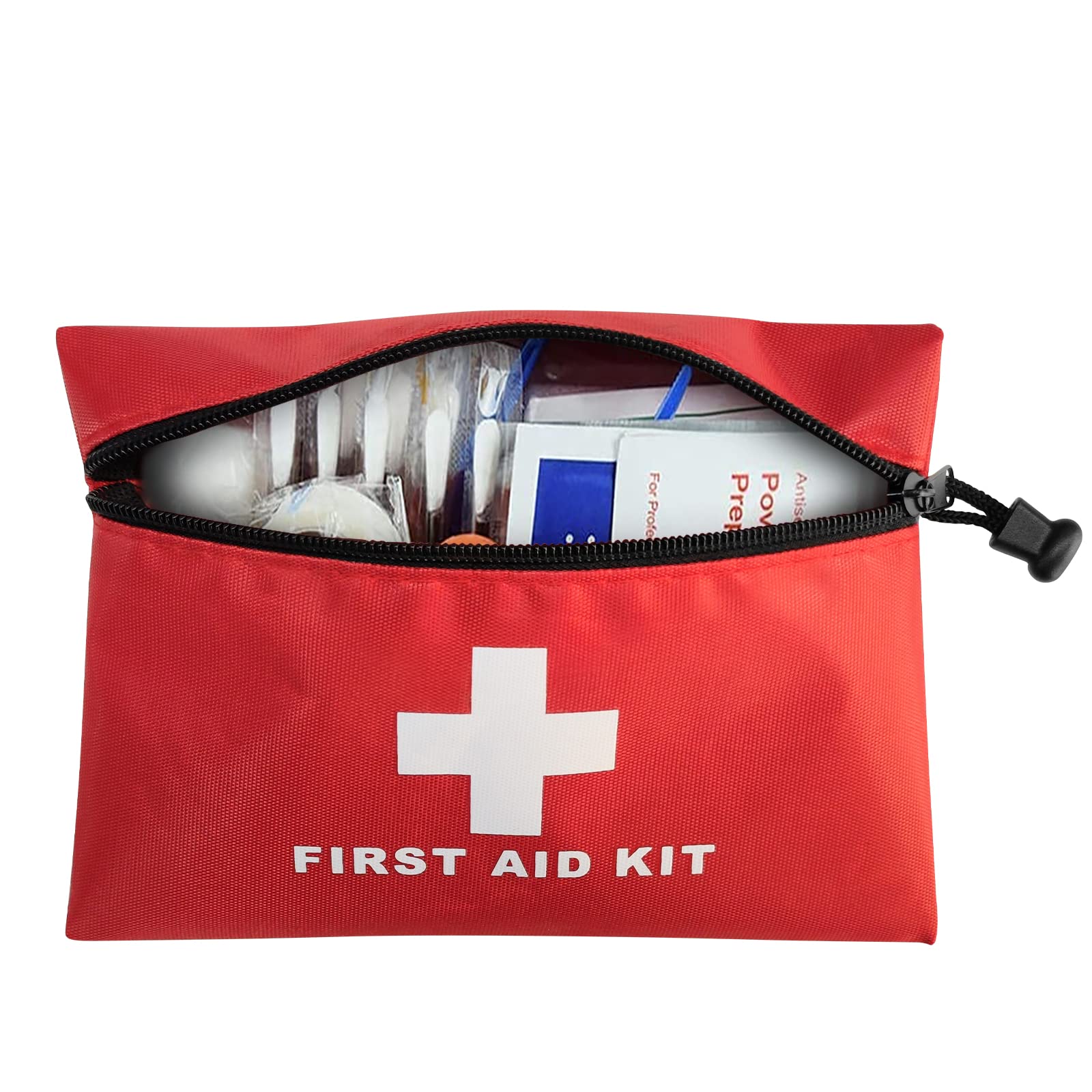 AOUTACC 12pcs Mini First Aid Kit Empty Bag, Travel Empty First Aid Kit Pouch with Zippered for Emergency at Home, Office, Car, Outdoors, Boat, Camping, Hiking(Bag Only)