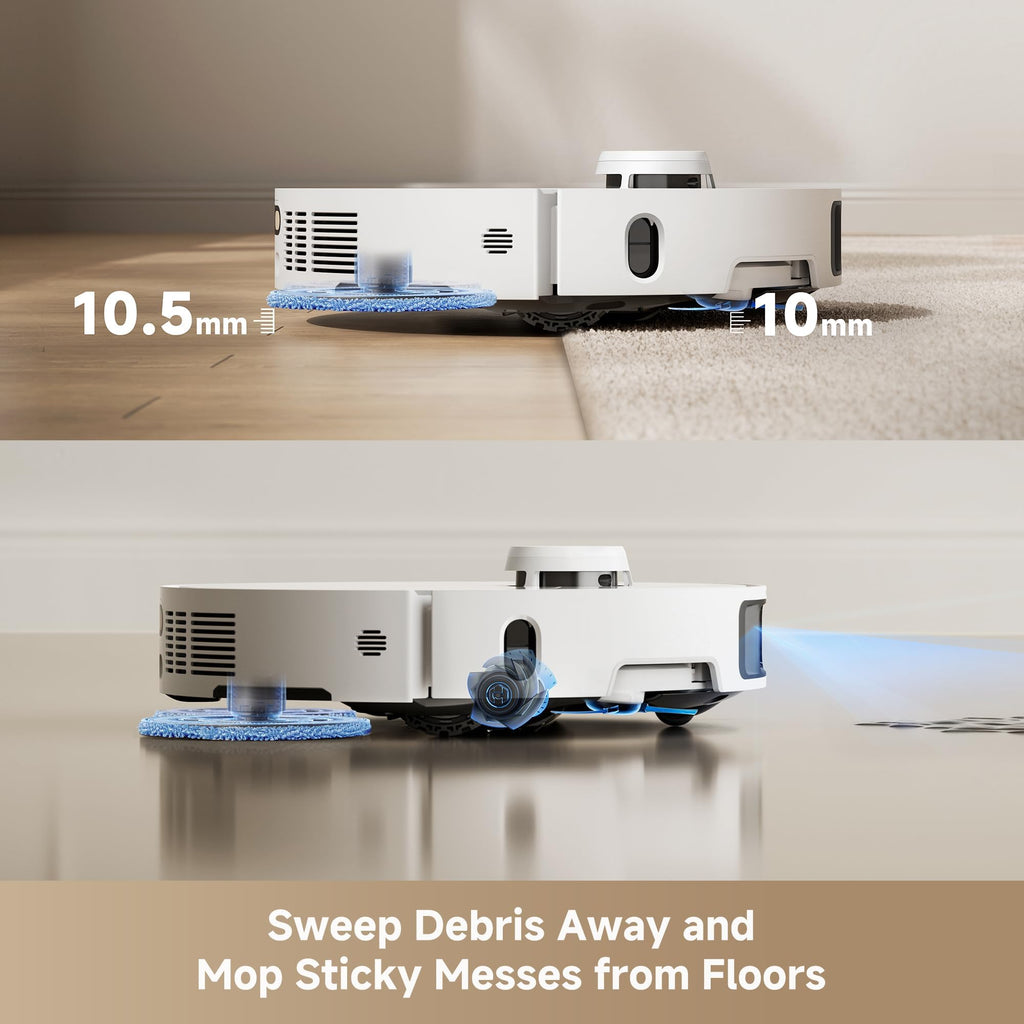 Mova Mop Pads for P10 Pro Ultra/ V50 Ultra Complete/ P50 Pro Ultra/E40 Ultra Robot Vacuum– Reusable Wet Mopping Pads for Efficient Floor Cleaning