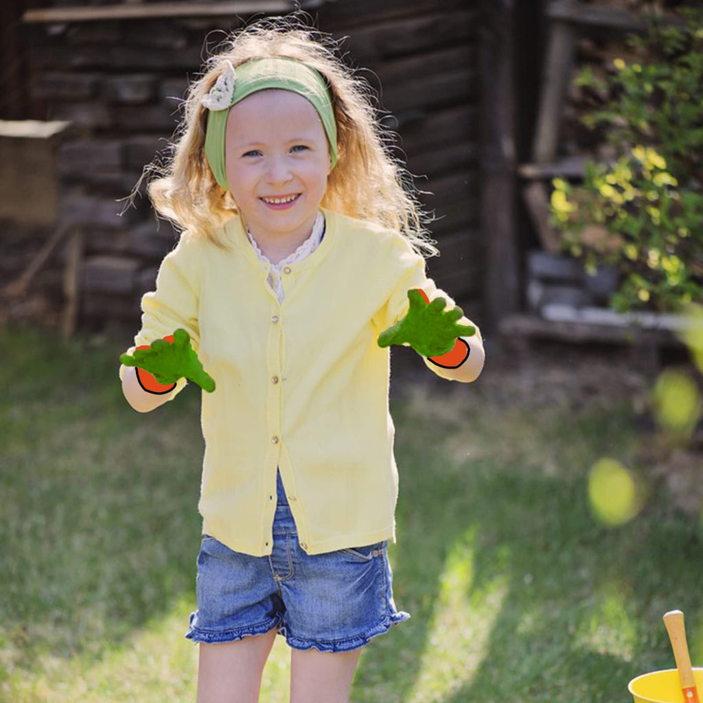 8 Pairs Garden Gloves for Children Rubber Gardening Protective Gloves for kids Age 4-13 Years Boys and Girls Yard Work Activity 4 Colors