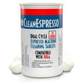 CleanEspresso - 3.5 g Dual Cycle Espresso Machine Cleaning Tablets for Jura Espresso Machines - 25 Jura Cleaning Tablets - Coffee Maker Accessories