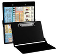 PoneyChoice Aluminum Clipboard Medical Edition Black Foldable Clipboard Letter Size
