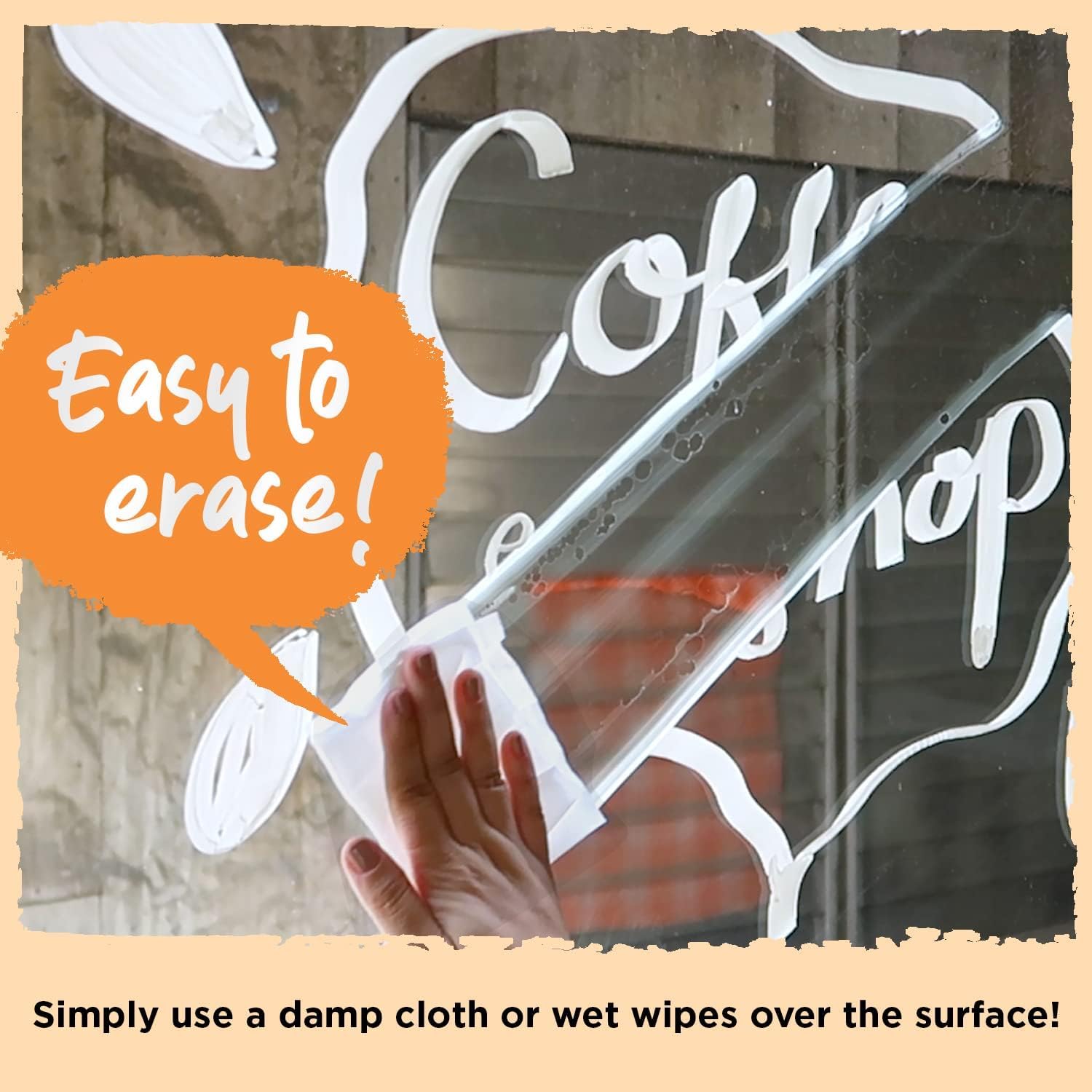 Window Markers - 15mm Jumbo - 3 in 1 Nib with 28g Ink - Pack of 8 neon chalk pens - Loved by Teachers, Kids, Artists, Businesses - Use on Chalkboard, Whiteboard, Blackboard, Glass, Bistro