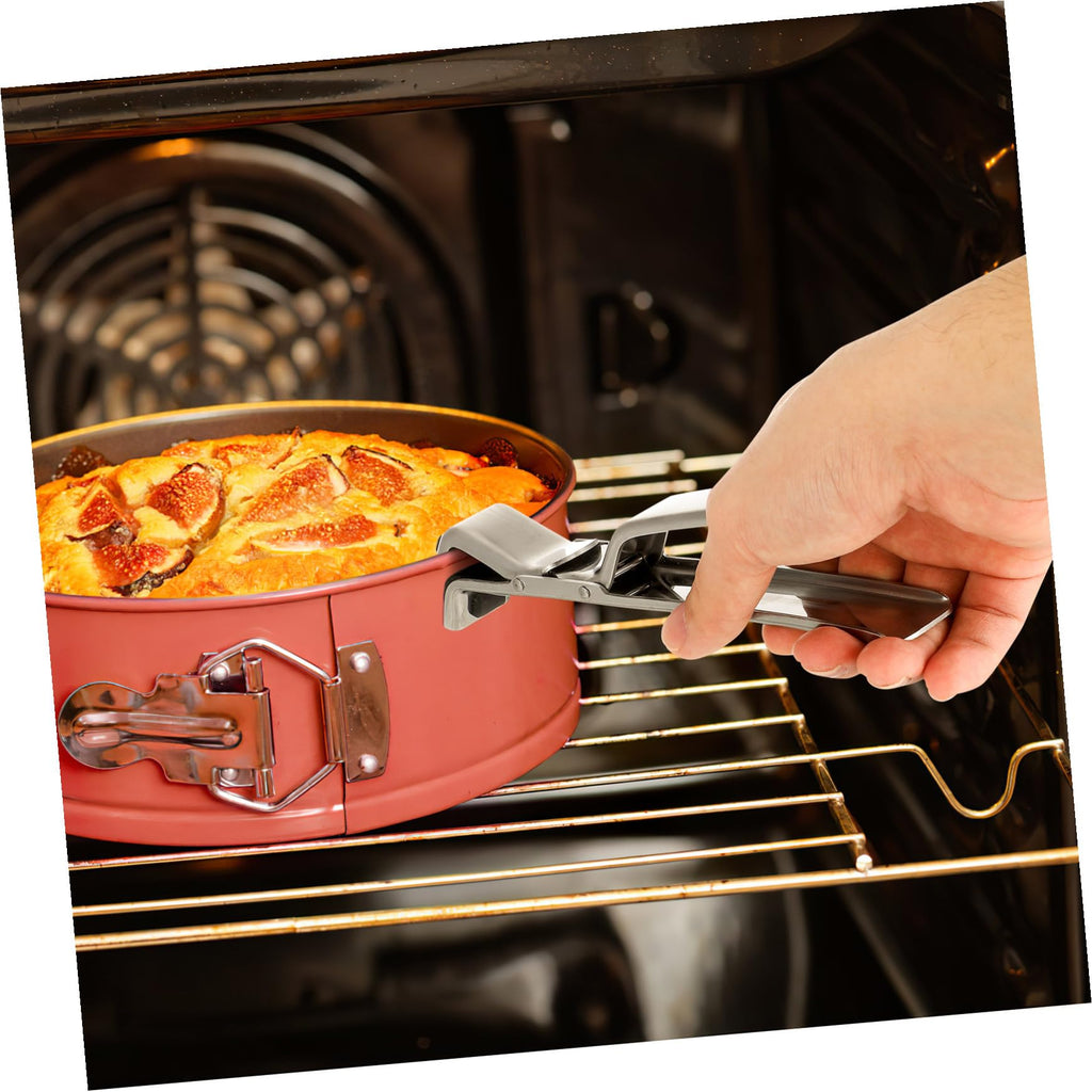 Angoily Anti-scalding Kitchen Plate Gripper Clip Stainless Steel Hot Bowl Holder with Abs Heat-Resistant