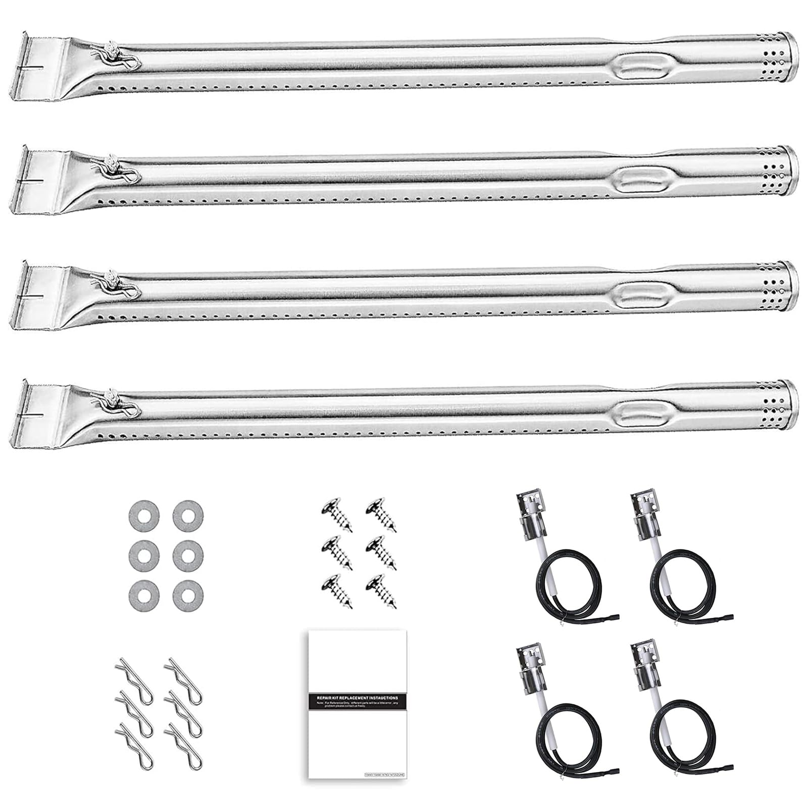 GFTIME 15 15/16" Replacement Grill Burner for Kenmore, Charbroil 463246909, 463247009 and Master Chef 85-3040-4, 85-3041-2, 85-3044-6, 85-3045-4, E500, G45301, G45302, G45303, G45304, G45307N, G45308