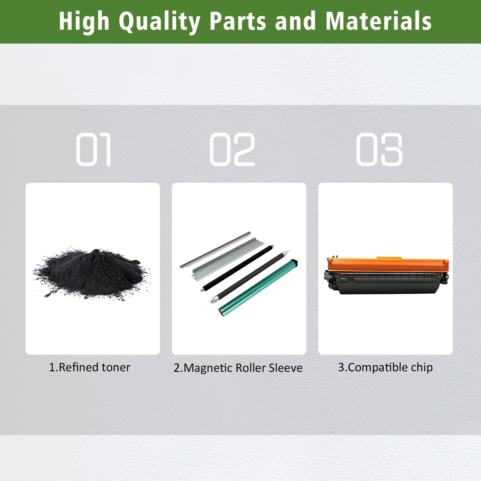 with CHIP Compatible Toner Cartridge 134A W1340A Black 1100 Pages for M207 M207dw M209 M209d M209dw M234 M234d M234dw M234sdw M234sdn M235sdw, Can't Work with H P + Model End with ''e''