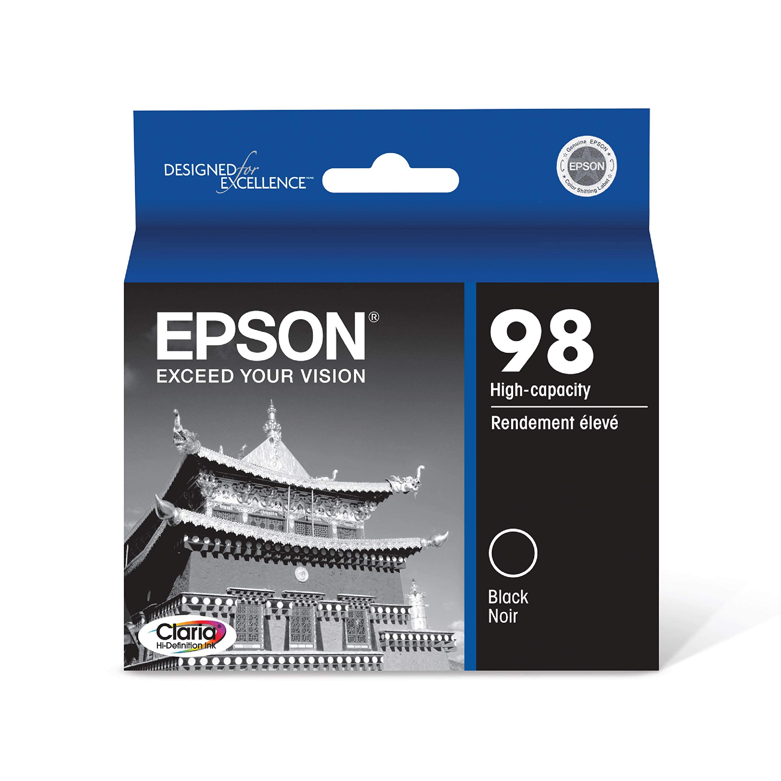 Epson 98 Claria Hi-Definition High Capacity Ink Cartridge, Black (T098120), small