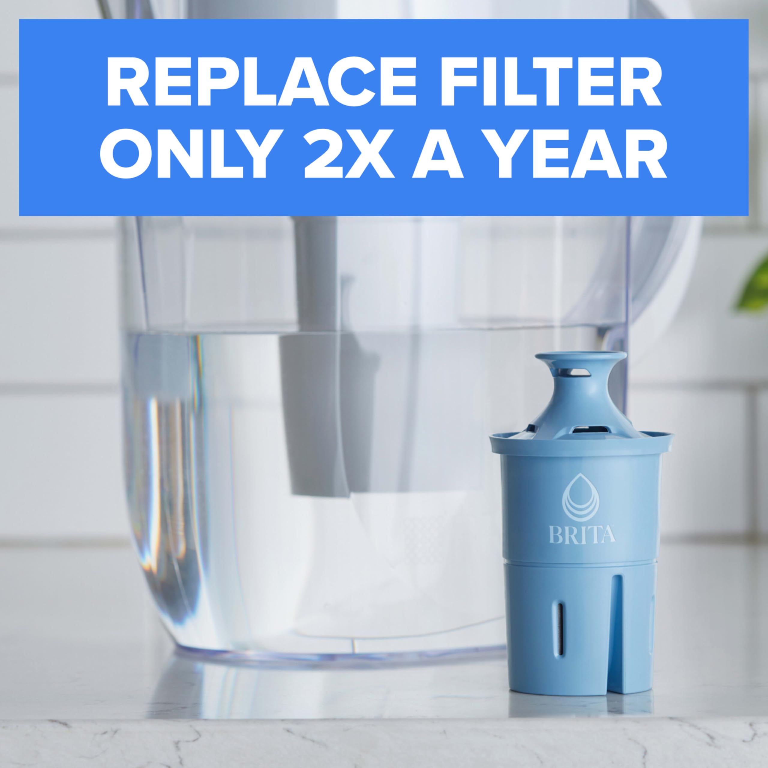 Brita Elite Water Filter, Advanced Carbon Core Technology Replacement Filter for Pitcher and Dispensers, Made Without BPA, Reduces 99% of Lead, 1 Count (Package May Vary)