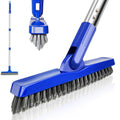 PuriSwiff Grout Cleaner Brush - with 58" Stainless Steel Adjustable Handle, Shower Cleaner Brush FloorScrubber for Grout Lines, Tiles, Corners, and Hard-to-Reach Areas Cleaning Tool