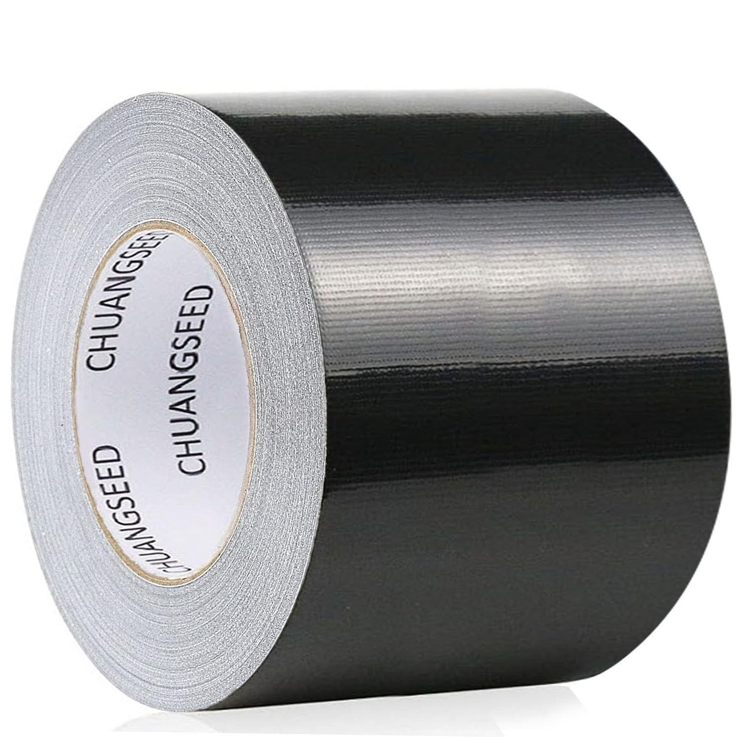 CHUANGSEED 1Roll Multi-Purpose Tape Black Heavy Duty Duct Tape 3Inches X 55Yds Wide Tape Strong Duct Tape Residue Free for Crafts and Repair Black Duct Tape