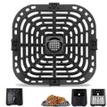 Air Fryer Accessories for Instant Vortex 6 in 1 5.7QT 6QT Gourmia GAF735 6 QT, Original Replacement Air Fryer Grill Plate Grill Pan Crisper Plate Tray Rack Parts, Dishwasher Safe