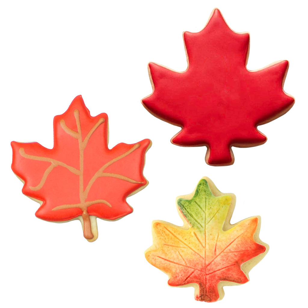 Maple Leaf Cookie Cutters 3-Pc. Set Made by Ann Clark, 3", 3.25", 4"
