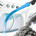 Holikme 1 Pieces Dryer Vent Cleaning Kit,Vacuum Attachment and Flexible Dryer Lint Brush, Vacuum Hose Attachment Brush Lint Remover Power Washer, Blue