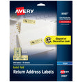 Foil Return Address Labels, Inkjet, 3/4" x 2-1/4" Labels