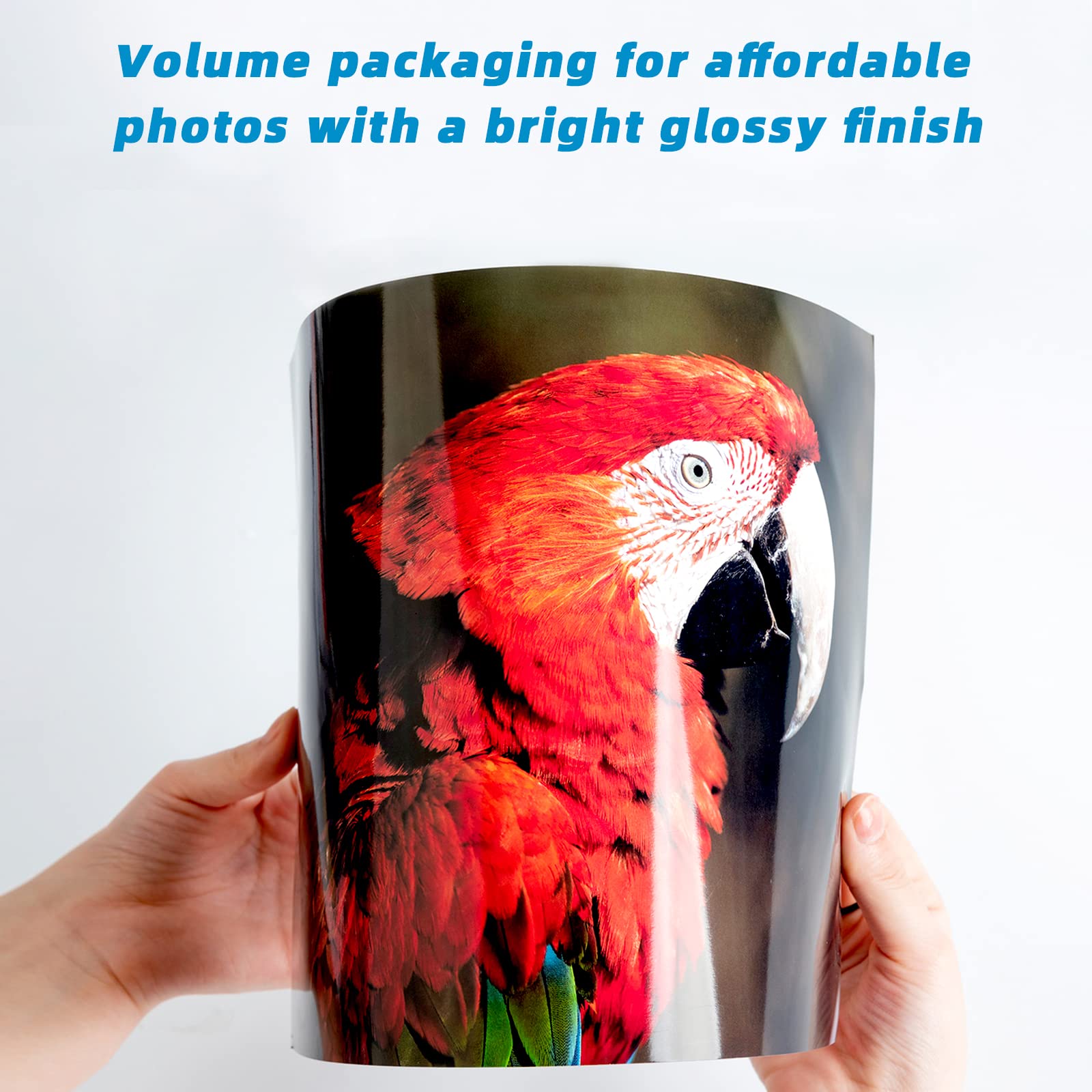 Uinkit 30lb Thin Flyer Glossy Photo Paper 8.5x11 Inkjet Single Side DIY Chip Bag 115gsm 210 Sheets Photos Picture for Inkjet Printer with Dye Ink Letter Size A4 Brochure (8.5x11x100) (210)