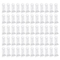 PATIKIL Locking Shelf Support Pegs, 60 Pcs Plastic Cabinet Shelf Pins Clear Self-Locking Shelf Bracket Clips for 5mm Diameter Peg Hole 5/8 Inch (16mm) Thick Shelf