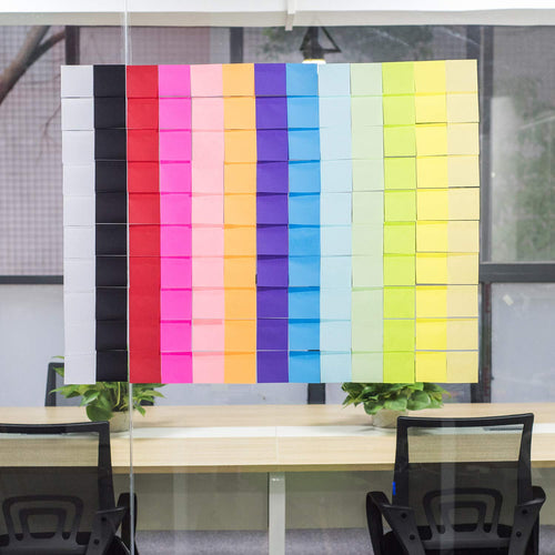 (24 Pack) ZCZN Sticky Notes 3x3 Inches, 2400 Sheets 6 Bright Color Self-Stick Note Pads, Easy to Post for Office, Home, Meeting, School