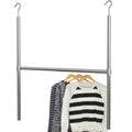 Simple Houseware 18 to 30 Inch Adjustable Closet Hanging Rod, Chrome