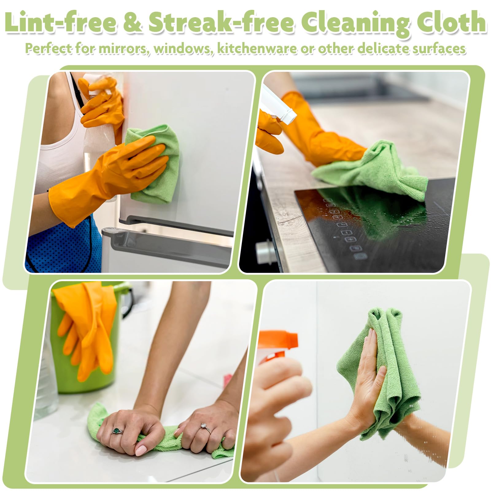 3 Colors Microfiber Cleaning Cloth Roll, 84 Pack Tear Away Towels Rags Cleaning Cloths Reusable Paper Roll Washable Microfiber Towels for Car House Drying Dishes Kitchen Garage