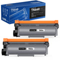 TN660 Toner Cartridge Replacement for Brother TN660 TN-660 TN630 TN-630 Black Compatible with HL-L2300D HL-L2340DW HL-L2380DW DCP-L2520DW DCP-L2540DW MFC-L2720DW MFC-L2700DW (Black, 2 Combo Pack)