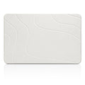 Ceecysaa Stone Bath Mat, Non-Slip Diatomaceous Earth Shower Mat, Quick Drying Bath Mat Stone, Super Absorbent Diatomite Bath Mats for Bathroom Kitchen, Easy to Clean, 60 x 39cm, White