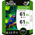 61XL Ink Cartridge Black Colour Compatible for HP 61 Ink Cartridge Compatible for HP Envy 4500 Ink fit for Envy 5530 5534 5535 DeskJet 1000 1010 2540 2541 3050 OfficeJet 4630 4635 2620 Printer(2 PACK)