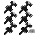 RDEXP 14x6cm Plastic Iron Sectional Sofa Furniture Interlocking Sofa Connector Bracket with Hardware Set of 6