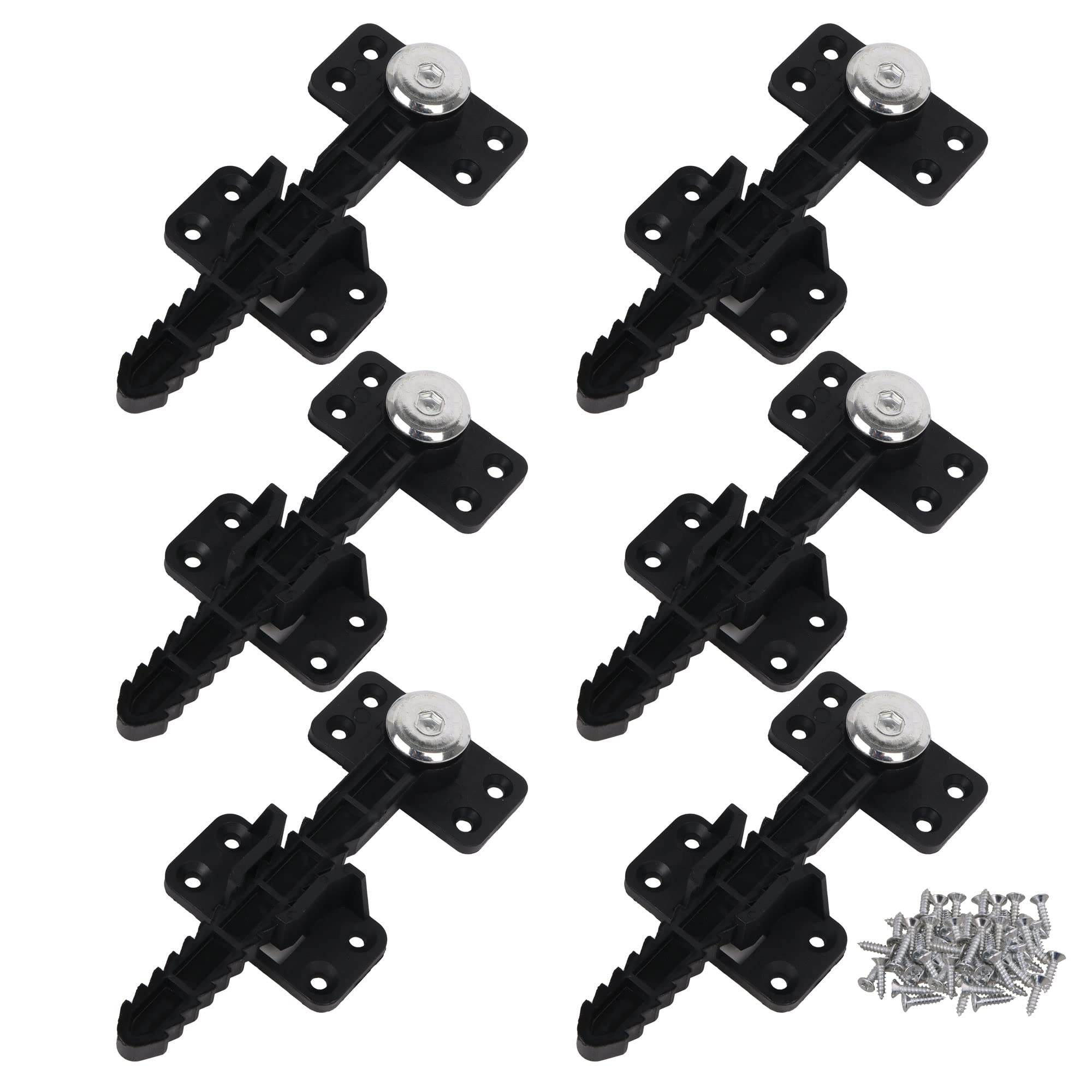 RDEXP 14x6cm Plastic Iron Sectional Sofa Furniture Interlocking Sofa Connector Bracket with Hardware Set of 6