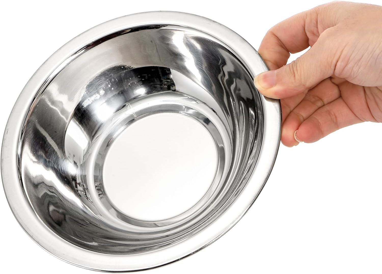 Okllen 10 Pack Small Stainless Steel Mixing Bowls, 6.5 Inch Wide Kitchen Metal Bowl with Flat Base, 3/4 Quart Prep Bowls for Meal Prep, Cooking, Serving, Baking