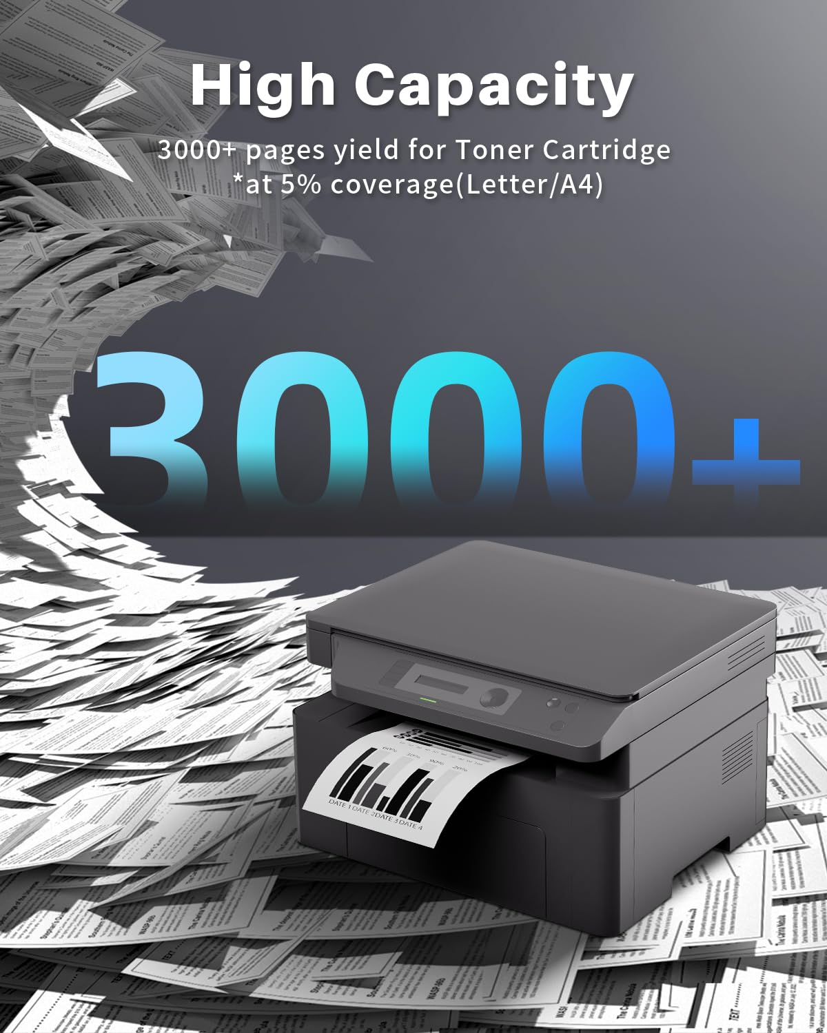(with CHIP) INK4U TN227 Black Toner Cartridges Compatible Replacement for TN227 TN223 TN227BK TN223BK for MFC-L3770CDW HL-L3270CDW HL-L3290CDW MFC-L3710CW HL-L3210CW HL-L3230CDW (2 Black)