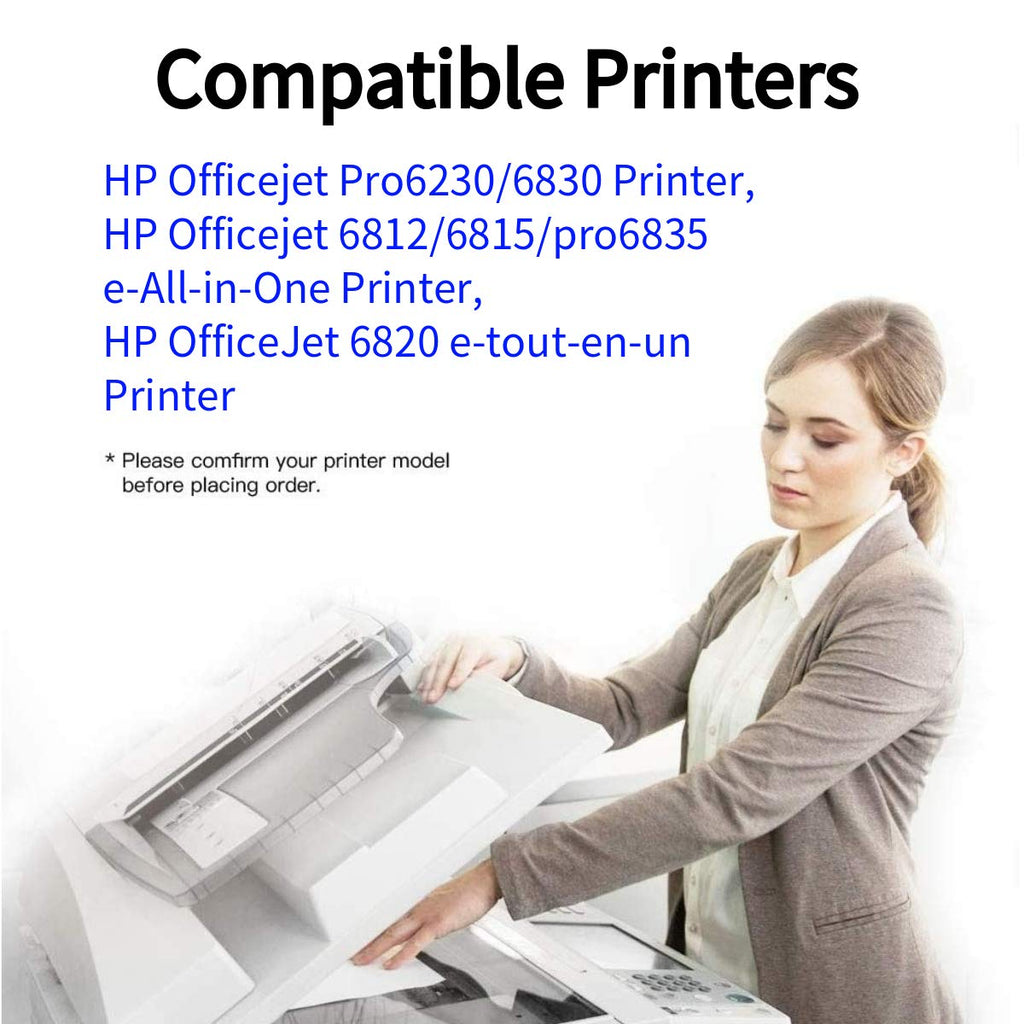 Compatible 934XL 935XL Ink Cartridge Replacement for HP 934 935 XL Ink Work with HP Officejet 6812 6815 6820 Officejet Pro 6230 6830 6835 Printers (2BK 1C 1M 1Y)