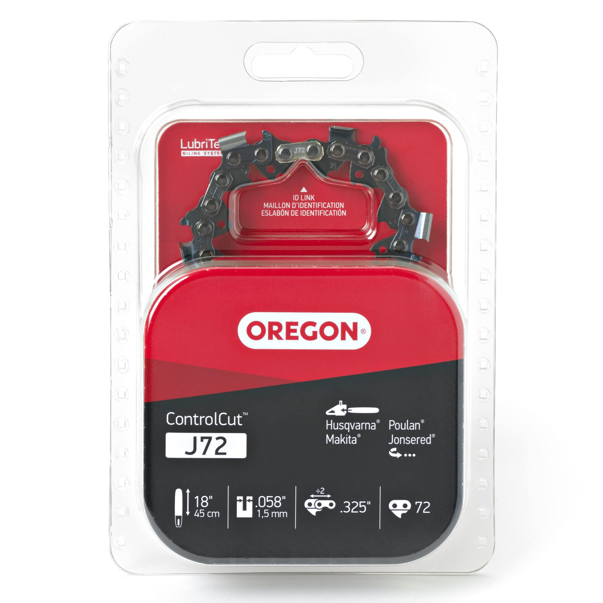 Oregon ControlCut Saw Chain 18 in. 0.058 Gauge 0.325 in. Pitch Chainsaw Chain, 72 Drive Links