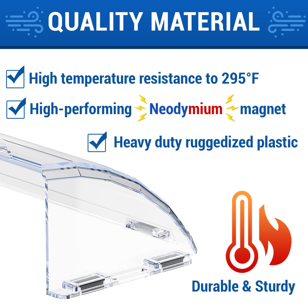 Heat&Air Vent Deflector,Adjustable Between 8’’ to 15’’,Heat Resistant Magnetic Floor Vent deflectors/ac Vent Deflector/Ceiling Vent deflector-2PACK