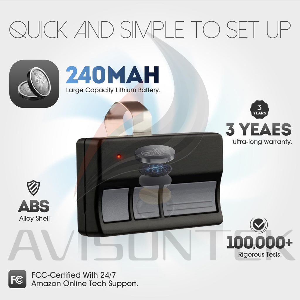 2 for LiftMaster Chamberlain Craftsman Garage Door Remote 971LM 973LM 371LM 373LM Universal【3 Year Warranty】
