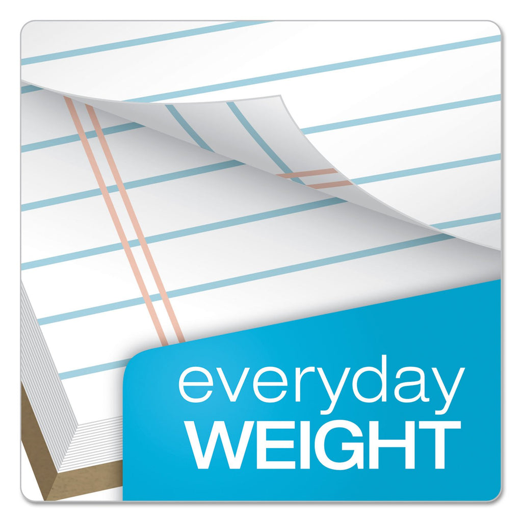 TOPS The Legal Pad Legal Pad, 8-1/2 x 14 Inches, Perforated, White, Legal/Wide Rule, 50 Sheets/Pad, 12 Pads/Pack (7573)