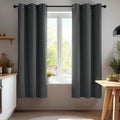 Deconovo Blackout Curtains 2 Panels – 63 Inches Long Thermal Insulated, Soundproof, Energy-Saving, OEKO-TEX Certified, Noise-Reducing Drapes for Bedroom & Living Room Curtains – 42x63 Inch, Dark Grey