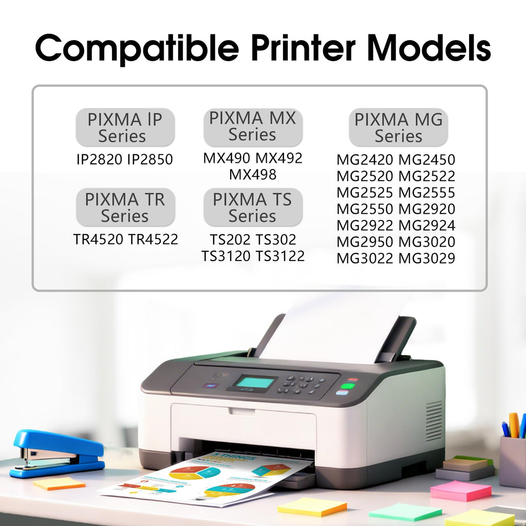 243XL Black Ink Cartridges High Yield Replacement for Canon PG-243 XL – Compatible with Pixma MG, TS, TR & MX Series Printers, MG2522 TS3122 TR4520 MX490, 2 Pack