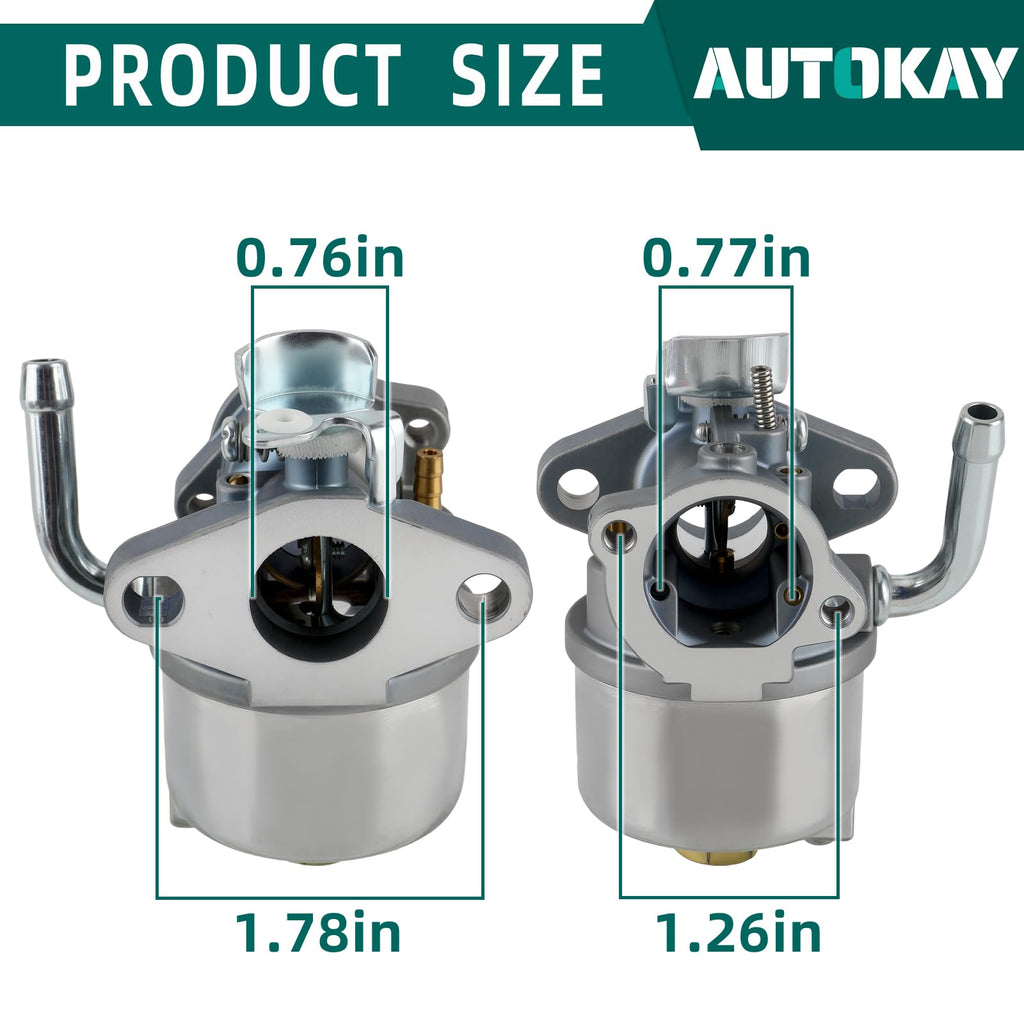 AUTOKAY 594014 Carburetor for Craftsman 536.881851 Snowblower 8.5HP Carburetor Replaces 590907 798918 794588 794197 791955 594014