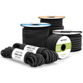 Brotree Bungee Cord Elastic Shock Cord 1/4" x 25' Bungee Rope for DIY, Tie Downs, Kayak and Outdoor - Black