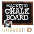 Umtiti Chalkboard, 30 * 40 cm, Walnut Brown Solid Wood Frame，Magnetic Surface Chalkboard for Kitchen Home, Office, Restaurantand and Wall Decor，BN-3040-CA