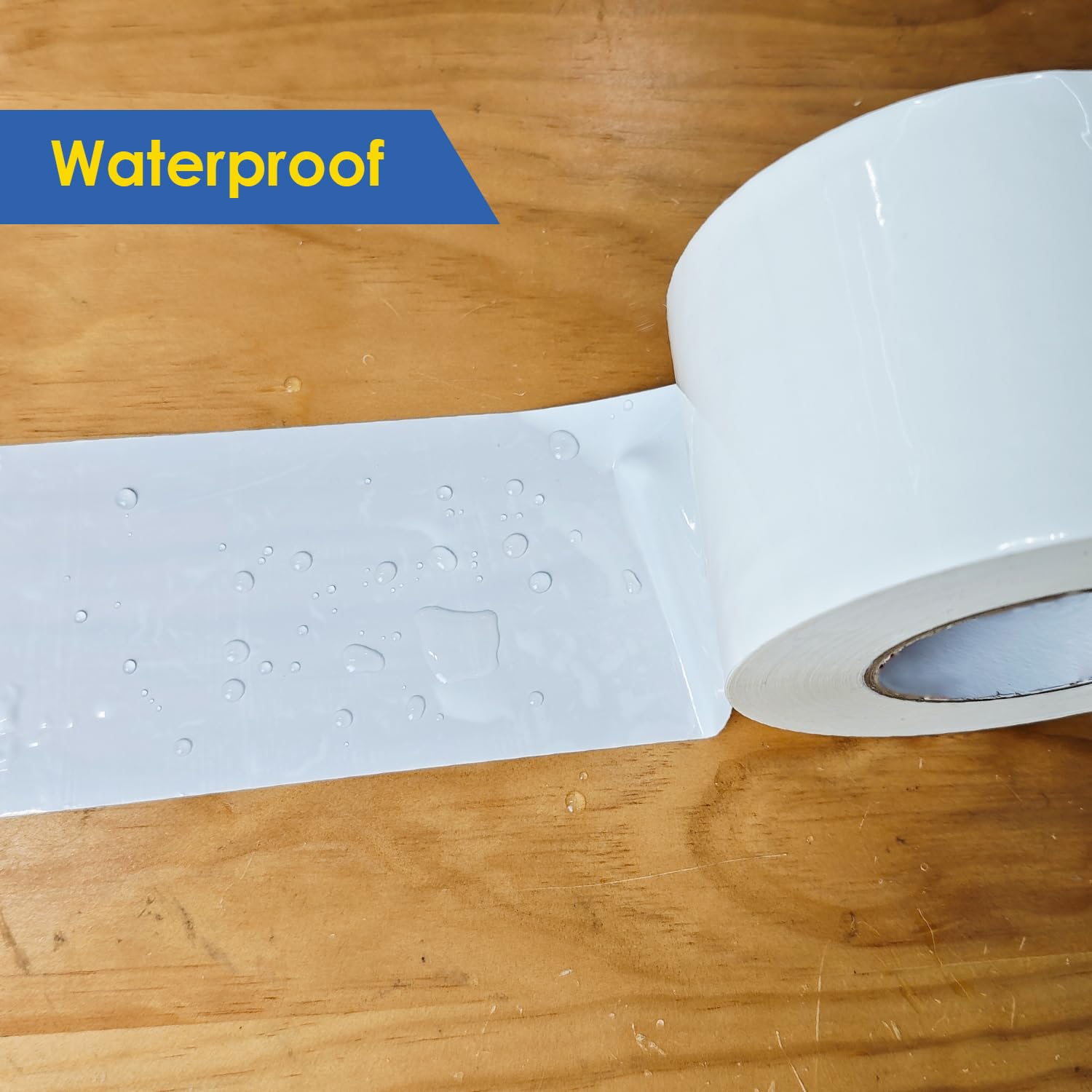 COSIMIXO 1Pack Vapor Barrier Tape, 3in x 180ft, Heavy Duty White Polyethylene Seam Tape,for Stucco, Crawlspaces, Repair, Underlayment Seams, Metal Building Seams,Waterproof