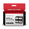 PG-243XL Black Ink cartridges Replacement for Canon Ink PG-243 PG-243XL 243 Work for TS3122 MX492 MG2922 MG2420 TR4520 Printer (2 Black)