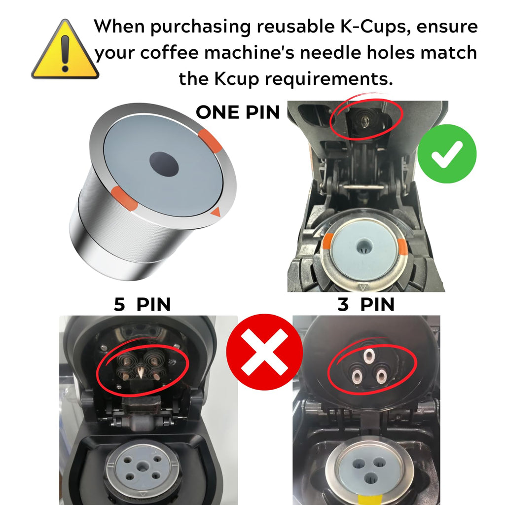 Reusable k Cups for keurig 2.0 1.0,Universal stainless steel Refillable k Cups Filter Use for Keurig all most of coffee Makers brewers(4pack)…
