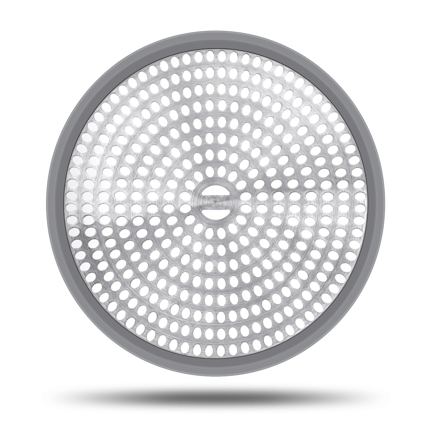 LEKEYE Shower Hair Catcher Drain Protector Strainer-Steel & Silicone 2 Pack