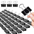 Large Binder Clips, 72 Pack, 1.6 Inch, Non-Standard 41mm, Black, Capacity 0.66 Inch, Paper Clips, Office Clips, Great Fold Clamp, School & Home Use